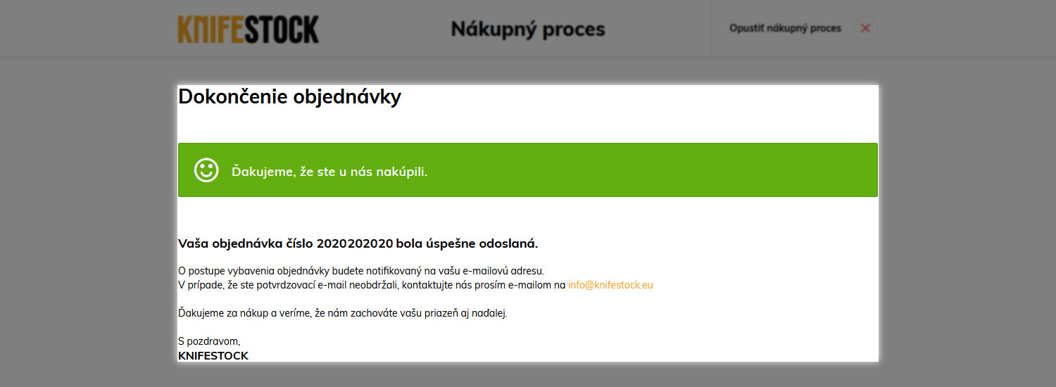 navod ako nakupovat na knifestock.sk - email